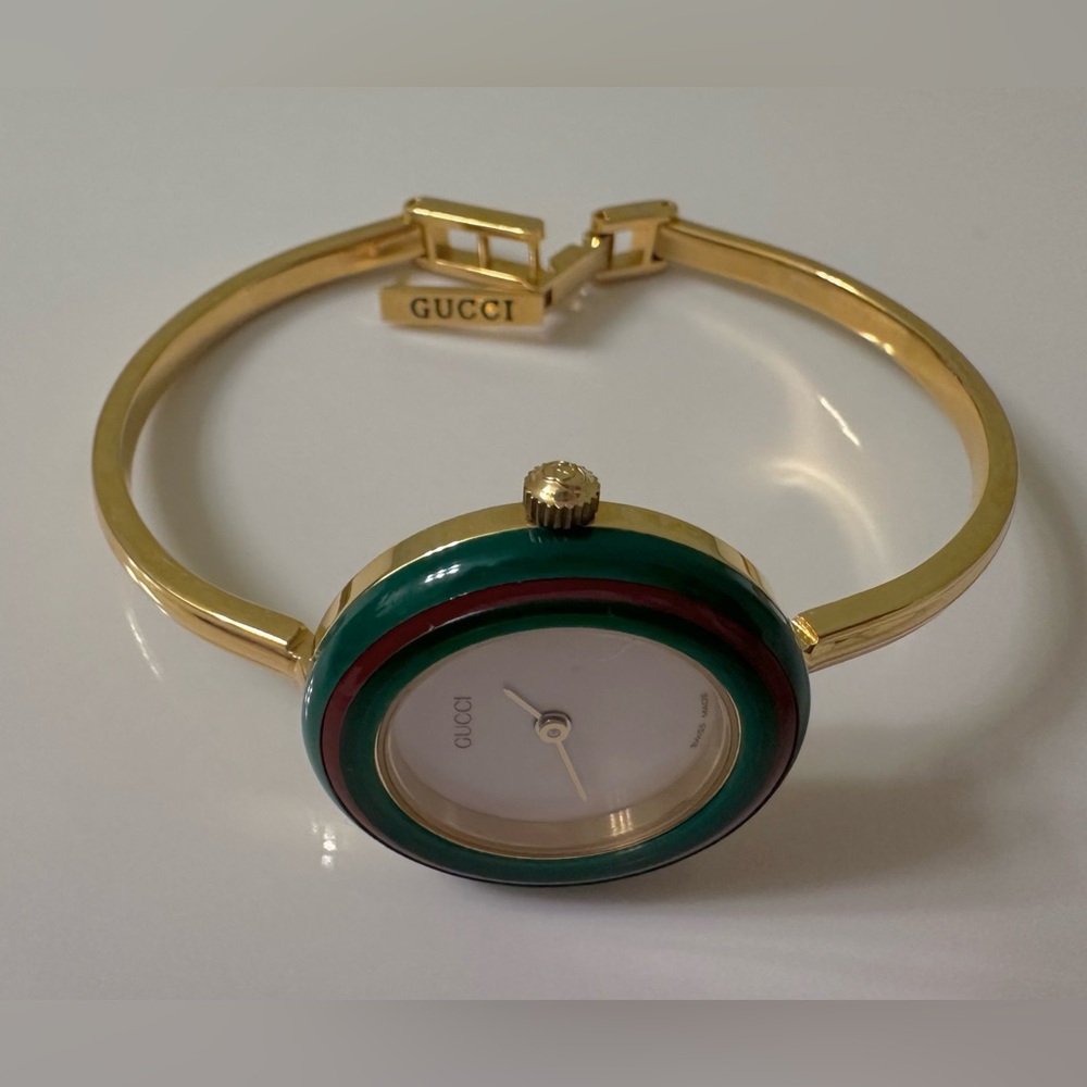“Rare” Gucci Green/Red Signature Bezel "ONLY" for Gucci Bezel Watch~No Watch